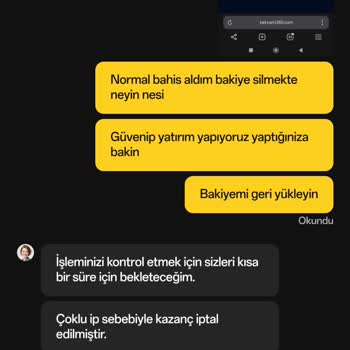 Bahis Sitesinde Kazanç İptali Ve Ödeme Sorunu