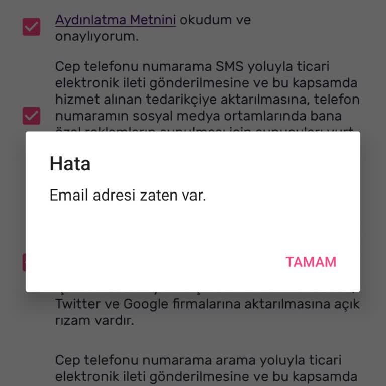 Gratis Uygulama Giriş Sorunu