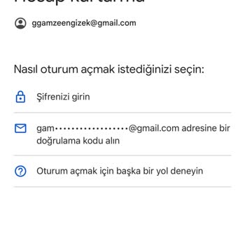 Gmail Hesabımın Şifresini Yenileyemiyorum