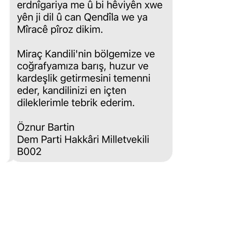 Yüksekova Belediyesinden Gelen Mesajlar Ve Kişisel Verilerin İhlali