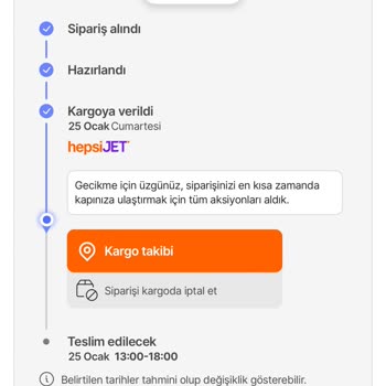 Hepsijet Randevulu Teslimat Sistemi Hayal Kırıklığı
