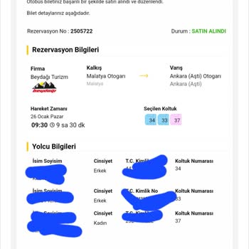 Yanlış Kesilen Bilet Ve İlgisiz Hizmet Sorunu