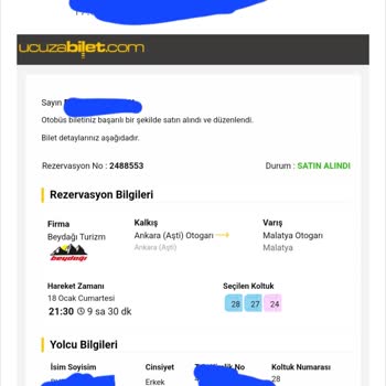 Yanlış Kesilen Bilet Ve İlgisiz Hizmet Sorunu