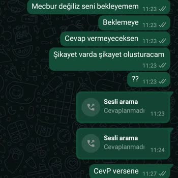 Yanıtsız Kalan Hizmet Talebi