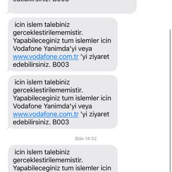Vodafone'da Ek Paket Sorunu Ve İletişim Engeli
