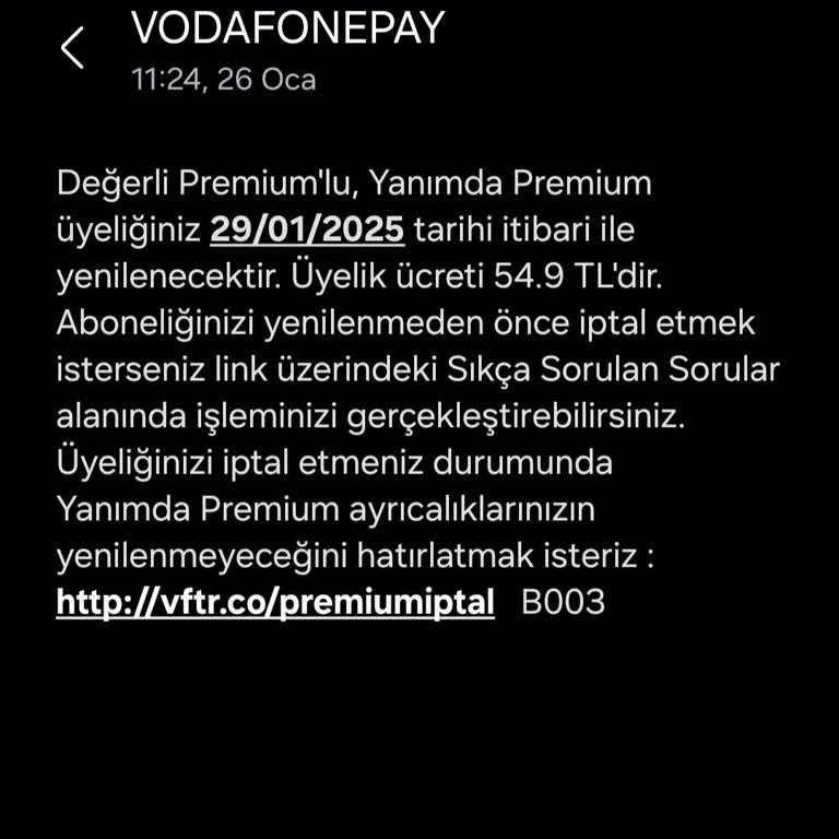 Vodafone Üyelik Ücretinde Ani Artış Şoku