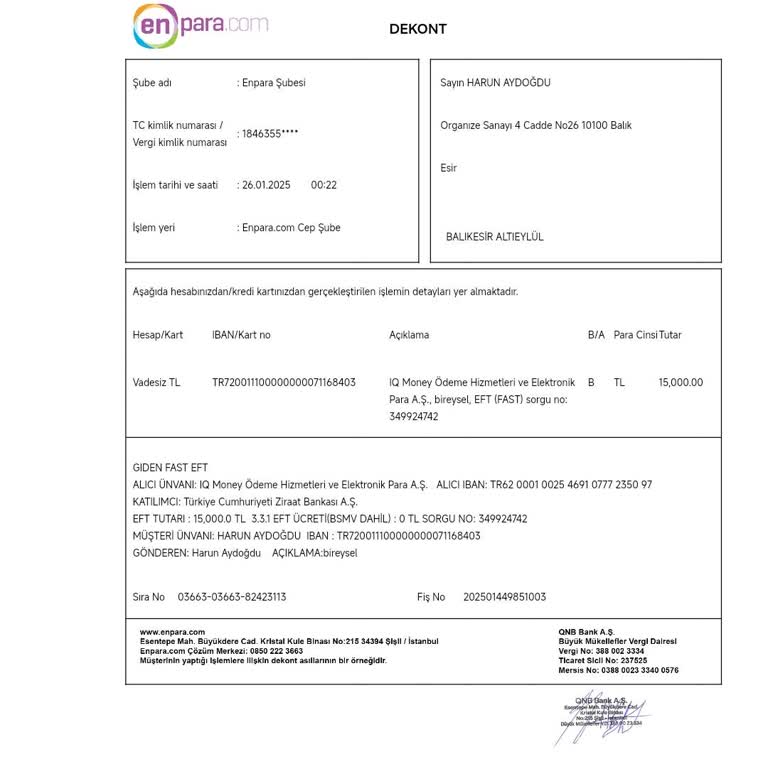 Yanlış Transferin İadesi İçin Acil Destek Talebi
