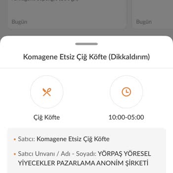 Yanıltıcı Sipariş Ve Düşük Gramaj Sorunu