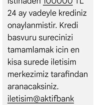İzinsiz Kredi Başvurusu Ve Yanıltıcı Mesaj