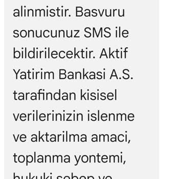 İzinsiz Kredi Başvurusu Ve Yanıltıcı Mesaj