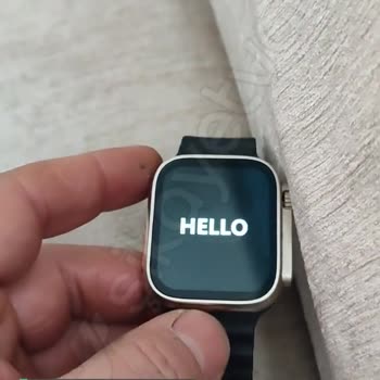 Smart Watch Hello Yazısı Çıkıyor Kendi Kendine Kapanıp Açılıyor!