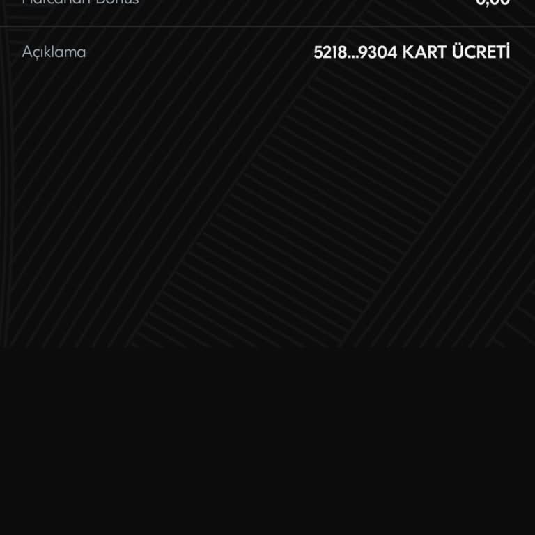 Haksız Kart Aidatı İadesi Talebi