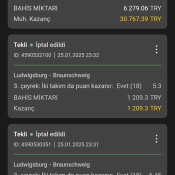 Kazanan Bahislerin İptali Ve Geri Dönüş Beklentisi