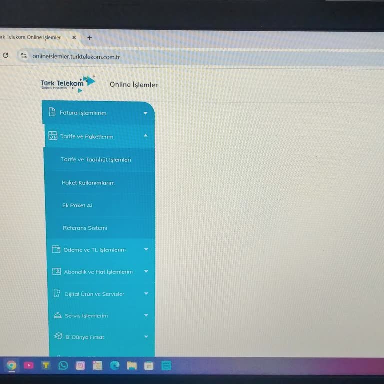 Türk Telekom'da Tarife Değiştirme Sorunu