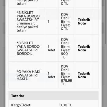 Sipariş Verildi Ama Kargoya Verilmedi