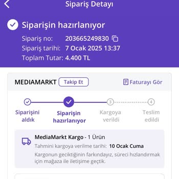 20 Gündür Bekleyen Sipariş Ve Stok Sorunu