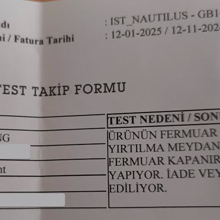 Boyner'den Aldığım Montun Fermuar Sorunu Ve İletişim Eksikliği