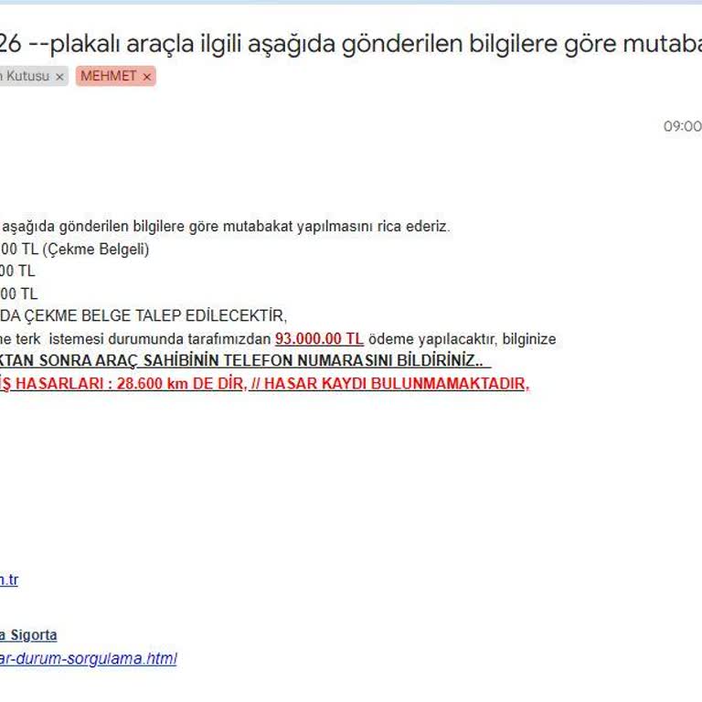 Neova Sigorta'nın Yetersiz Kasko Değer Teklifi