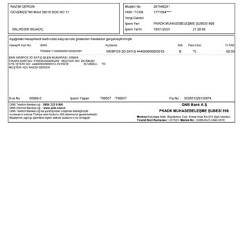 QNB Finans Kartımdan İzinsiz Para Çekimleri