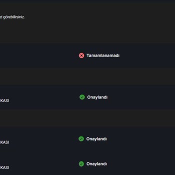 Ödeme Onaylanmadı: VP Ve Para İadesi Bekleniyor