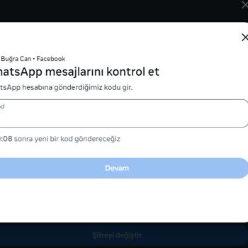 WhatsApp Kod Sorunu: Şifre Değiştirilemiyor