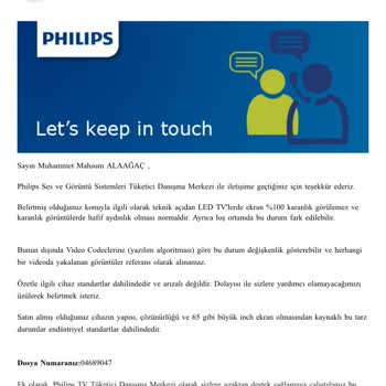 Philips TV'de Işık Süzülmesi Ve Kötü Hizmet
