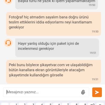 Yanlış Sipariş Ve Yetersiz İade Süreci