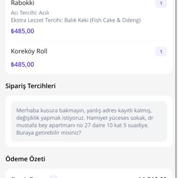 Yanlış Adrese Giden Sipariş Ve Yetersiz Müşteri Hizmeti