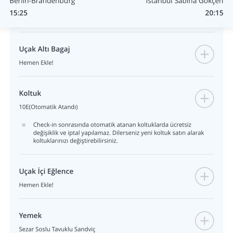 Uçuşta Satın Alınan Sandviç Teslim Edilmedi