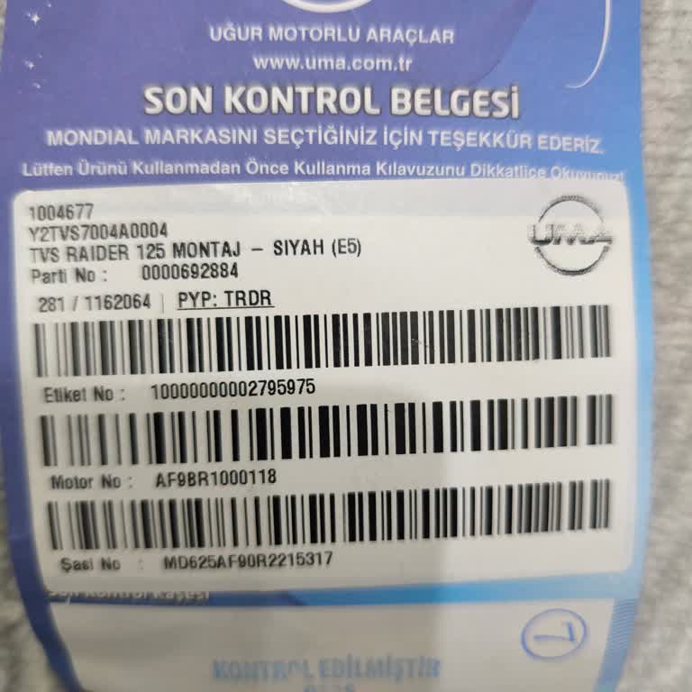 Tescil Sorunu Yaşatan Motosiklet Satışı