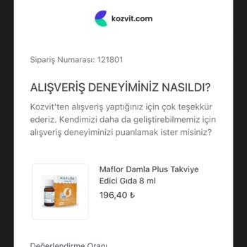 Tarihi Geçmiş Ürün Gönderimi