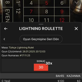 Rulette Haksız Kazanç İptali