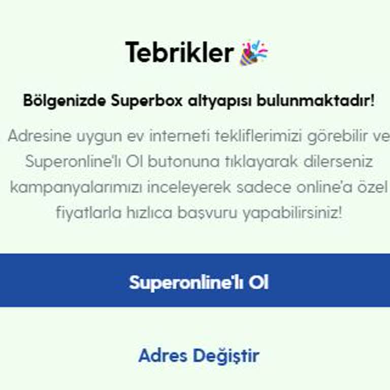 Fiber İnternet Başvurusunda Superbox Engeli