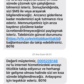 Uzayan İnternet Arızası Ve Fatura Mağduriyeti