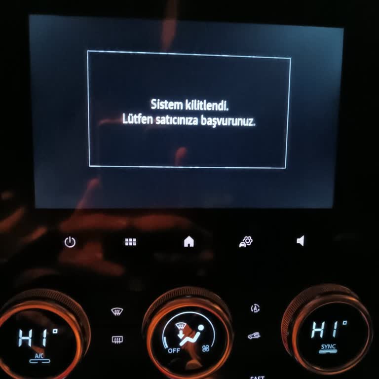 Sıfır Araçta 'Sistem Kilitlendi' Sorunu