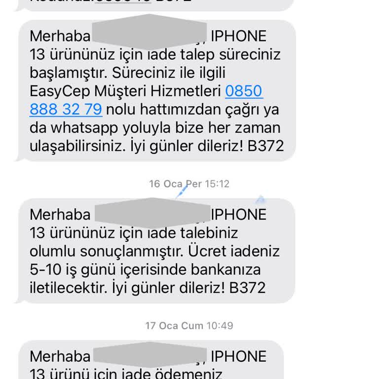 İade Edilmeyen EFT Tutarı Ve İkinci El Ürün Sorunu
