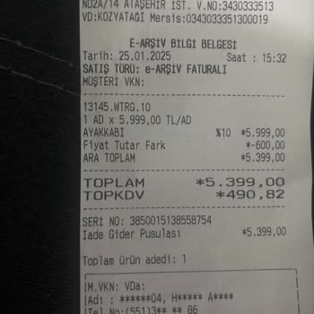 Fiyat Farkı Ve İade Sorunu