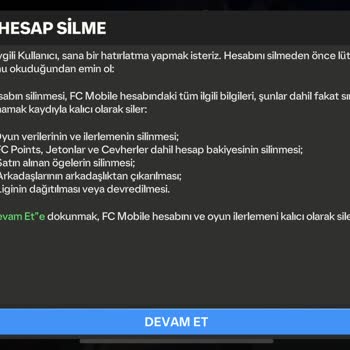 FIFA Mobile Hesabım Yanlışlıkla Silindi