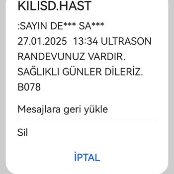 Yanlış Telefon Numarasına Gelen Hastane Bilgileri