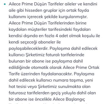 Prime Düşün 50GB Tarifesi İçin Yaşanan Sorunlar