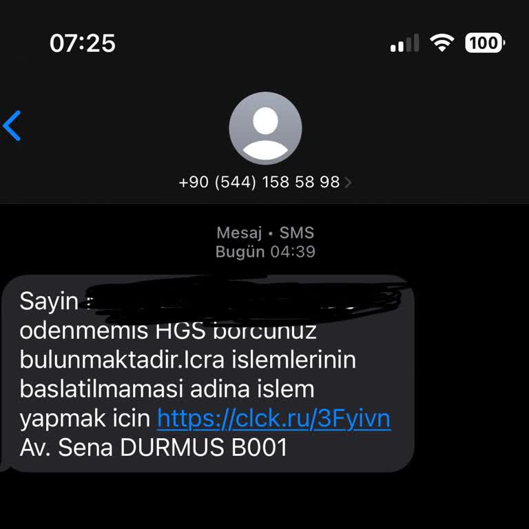 Kimlik Bilgilerimin İzinsiz Kullanımı Ve Şüpheli Mesaj