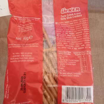 Çubuk Krakerlerde Tuz Miktarı Sorunu