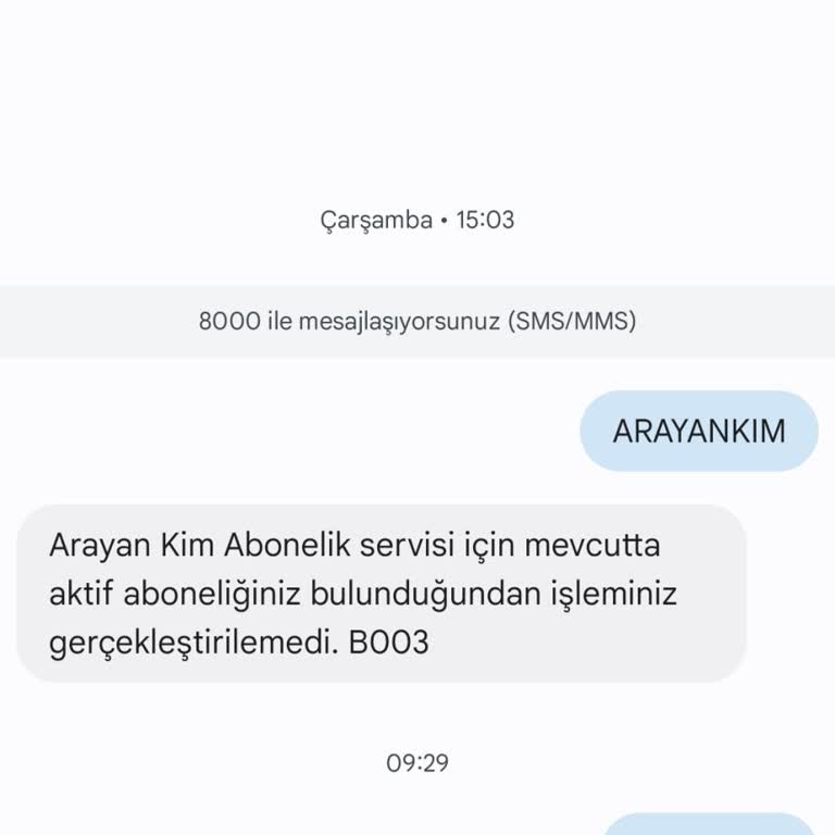 Arayan Kim Servisi Çalışmıyor Müşteri Hizmetleri Yetersiz