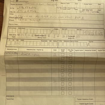 Garanti Kapsamındaki Parça Değişiminde Müşteri Hizmetleri Sorunu