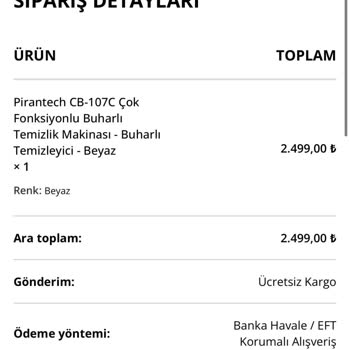 Yanıltıcı Sipariş Ve Ödeme Sorunu