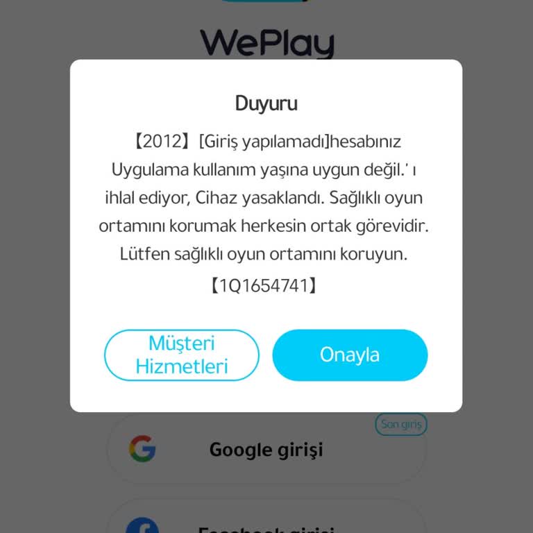 WePlay Hesap Banı Kaldırma Talebi Ve Erişim Sorunu
