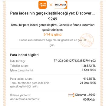 Para İadesi Sorunu Ve Mağduriyet