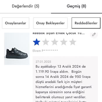 Boyner Fiyat Garantisi Hayal Kırıklığı Ve Reddedilen Talepler