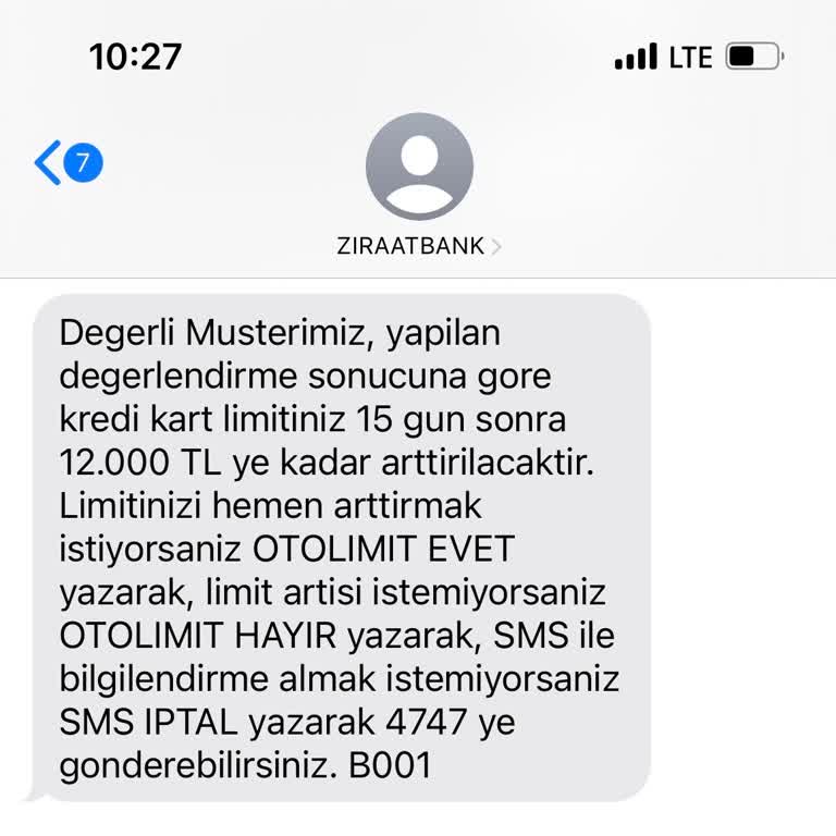 Ziraat Bankası Kredi Kartı Limit Artışı Sorunu
