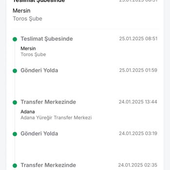 Mersin Toros Şubesi Kargo Dağıtım Sorunu